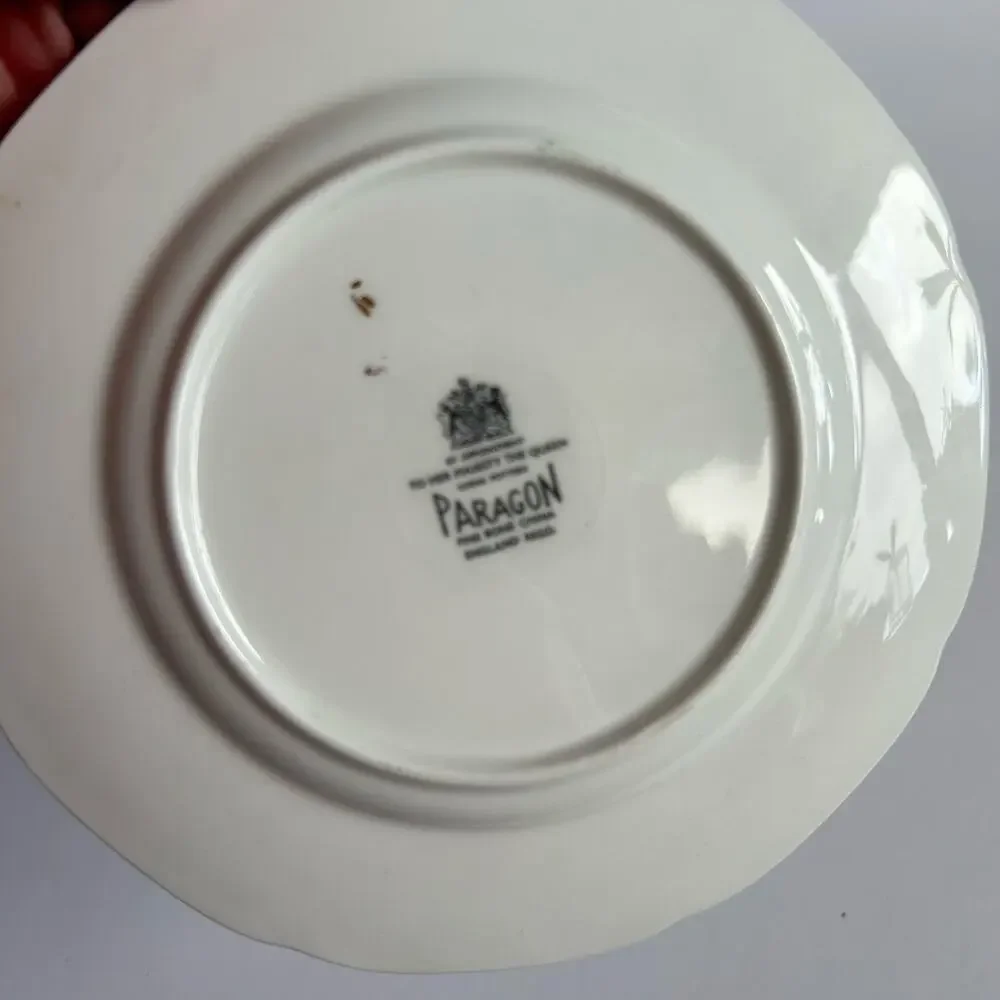 Paragon Royal Warrant Mint Gold Bone China Teacup Saucer Trio